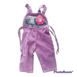 Vintage First Impressions purple corduroy overalls